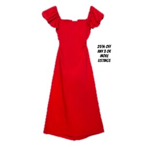Ruffle Sleeve Maxi Plus Size 3X Bodycon Cocktail Sheath Prom Holiday Slip On